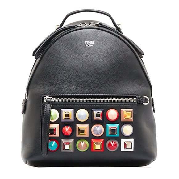 Fendi Handbags - Fendi By The Way Mini Pyramid Studded Backpack